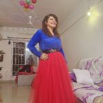Jennifer Mistry Bansiwal Instagram - "I feel like I thrive in the red light." "Love and a red rose can't be hid." "Red has always been my color, because red stands out." "I always loved red... Ps- Got ready for society annual function... #jennifermistrybansiwal #jmb Hiranandani Garden Powai