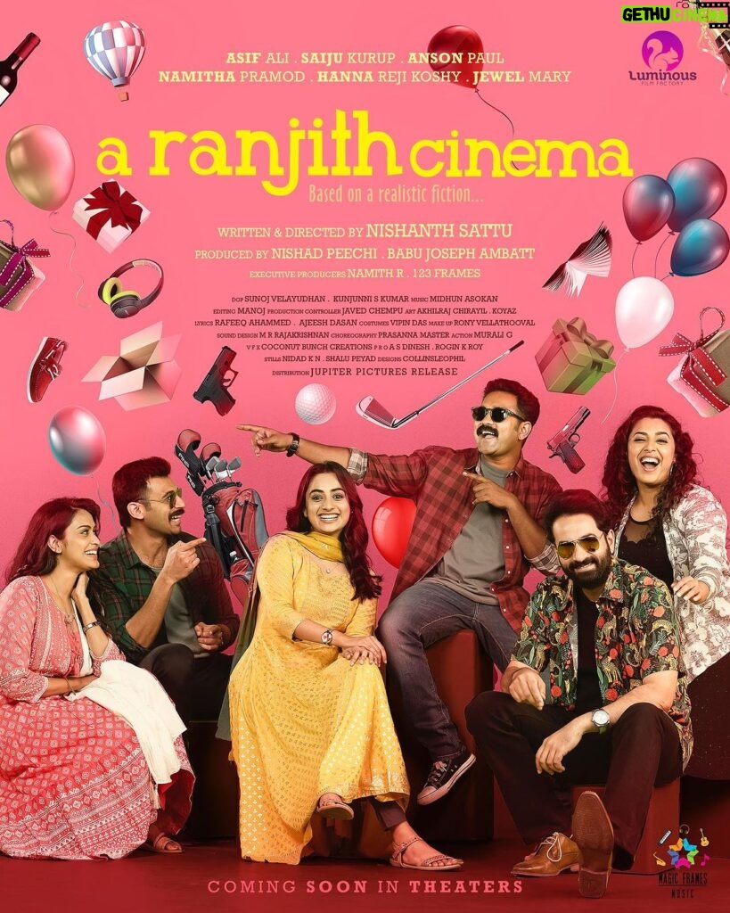Jewel Mary Instagram - Sharing a glimpse of ‘ A Ranjith Cinema’ for those who haven’t got enough of the first-look. 🎉🎊🌟 Coming soon into theatres! . . @aranjithcinemaofficial @asifali @saijukurup @nami_tha_ @anson__paul @hannahrejikoshy @jewelmary.official @sattuframes @nishadpeechi_ @ajuvarghese @navaskalabhavan @actor__krishna @harisree_ashokan @renji_panicker @kottayamramesh_official @iamshahid_md @nicky__gram @shradhaambu @x_namii_x @aranjithcinemaofficial @sunojvelayudhan @kunjunni.s.kumar #Manoj @musicaly_mr.m @jawedchempu @akhilraj_chirayil @koyas @vpndaz @ronyvellathooval @coconutbunchcreations @rogin.rkr @nidad_k_n @shalupeyad @collins.leophil @movie.tags . . #ARanjithCinema #ARanjithCinemaFirstLook #AsifAli #SaijuKurup #AnsonPaul #NamithaPramod #HannahRejiKoshy #JewelMary #NishanthSattu #NishadPeechi #BabuJosephAmbatt #Namith #LuminousFilmFactory #123Frames #KottayamRamesh #KalabhavanNavas #Krishna #AjuVarghese #SunojVelayudhan #KunjunniSKumar #Manoj #MidhunAsokan #JawedChempu #VipinDas #RonyVellathooval #CoconutBunchCreations #NidadKN #ShaluPeyad #CollinsLeophil #MovieTags