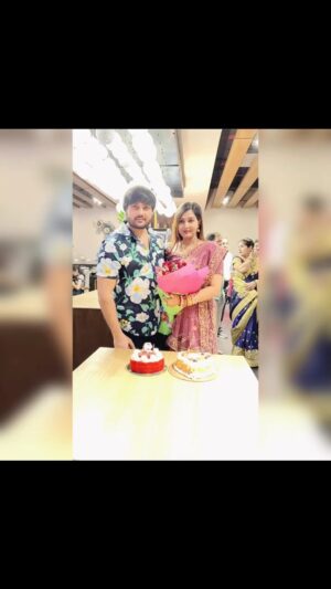 Jina Samal Instagram - Happy anniversary to us #happyweddinganniversary#6years❤️♾️🥰♾️❤️🧿 #rudzeen #ରୁଦ୍ରଜିନା 🧿😘