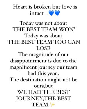 Jolly Rathod Instagram - Congratulations Team Australia..You did the almost impossible by beating this team…💙✨