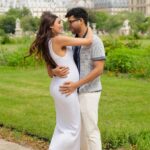 Juhi Godambe Instagram - Throwback to when you guys found out at 6 months 💕 And just like that, It’s almost time! 🥹 . . . . #babyannouncement #babyj #sjsince2008 #jginparis