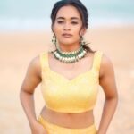 Kaavya Arivumani Instagram - Feelin goldyy in my element ⚜️👑 Ft @kaavyaarivumanioffl shot by @studio212_photography Styled @indu_ig Makeup @vishaa_hairandmakeup Hairdo @anu_hairstylist_sareedrapist Wearing @maolia_3 Jewelry @fineshinejewels #kaavya#kaavyaarivumani