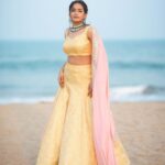 Kaavya Arivumani Instagram - Feelin goldyy in my element ⚜️👑 Ft @kaavyaarivumanioffl shot by @studio212_photography Styled @indu_ig Makeup @vishaa_hairandmakeup Hairdo @anu_hairstylist_sareedrapist Wearing @maolia_3 Jewelry @fineshinejewels #kaavya#kaavyaarivumani