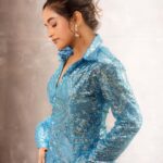 Kaavya Arivumani Instagram - Cause I’m icy 🦋🥶 Loving this series .,shot by @ikriosgokul Muah:@noormakeup_mehndi Costume :@shri_she Styling :@anand.aries #kaavya#kaavyaarivumani #instagram