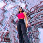 Kaavya Arivumani Instagram - Walking on pink clouds 🌤️🍬👛🎀 #kaavya#kaavyaarivumani