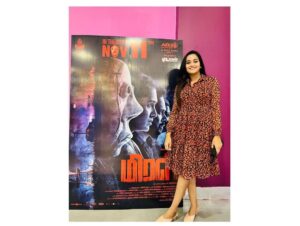 Kaavya Arivumani Instagram - A great journey begins with a small step!✨It’s MIRAL day!11.11.2022✨
Big screen dreams from my childhood to enter to cinema started coming true!
Grateful for the universe ! 
Grateful for the opportunity! Grateful for the love ! ❤️

Loved working with🫶🏻♥️ @vanibhojan_ 
@bharath_niwas 
@raj_actor_ 

Thanks much✨ @sakthi_msvel 
@dillibabugovindaraj 
@axess_filmfactory 

Do watch MIRAL in theatres near you.

Thankyou somuch for all the love and support till today my insta fam,friends and fans♥️

#kaavya#kaavyaarivumani #miral#tamilcinema 
#tamil#cinema