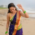 Kaavya Arivumani Instagram - Simply blue🌠 @shree_roopacollections @sathyaphotography3 @beufashions