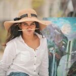 Kaavya Arivumani Instagram - These pics prove that am a Gigglemug😛☺️ @dhanush__photography @jeevya_makeoverartistry