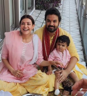 Kajal Aggarwal Instagram - So many emotions while I share this with you ❤️ Had our Grah Pravesh puja earlier this week for our holy abode, a labour of love that is now our home! Feeling so blessed and our hearts are filled with immense gratitude ✨✨🙏🏻 
@kitchlug @neil_kitchlu