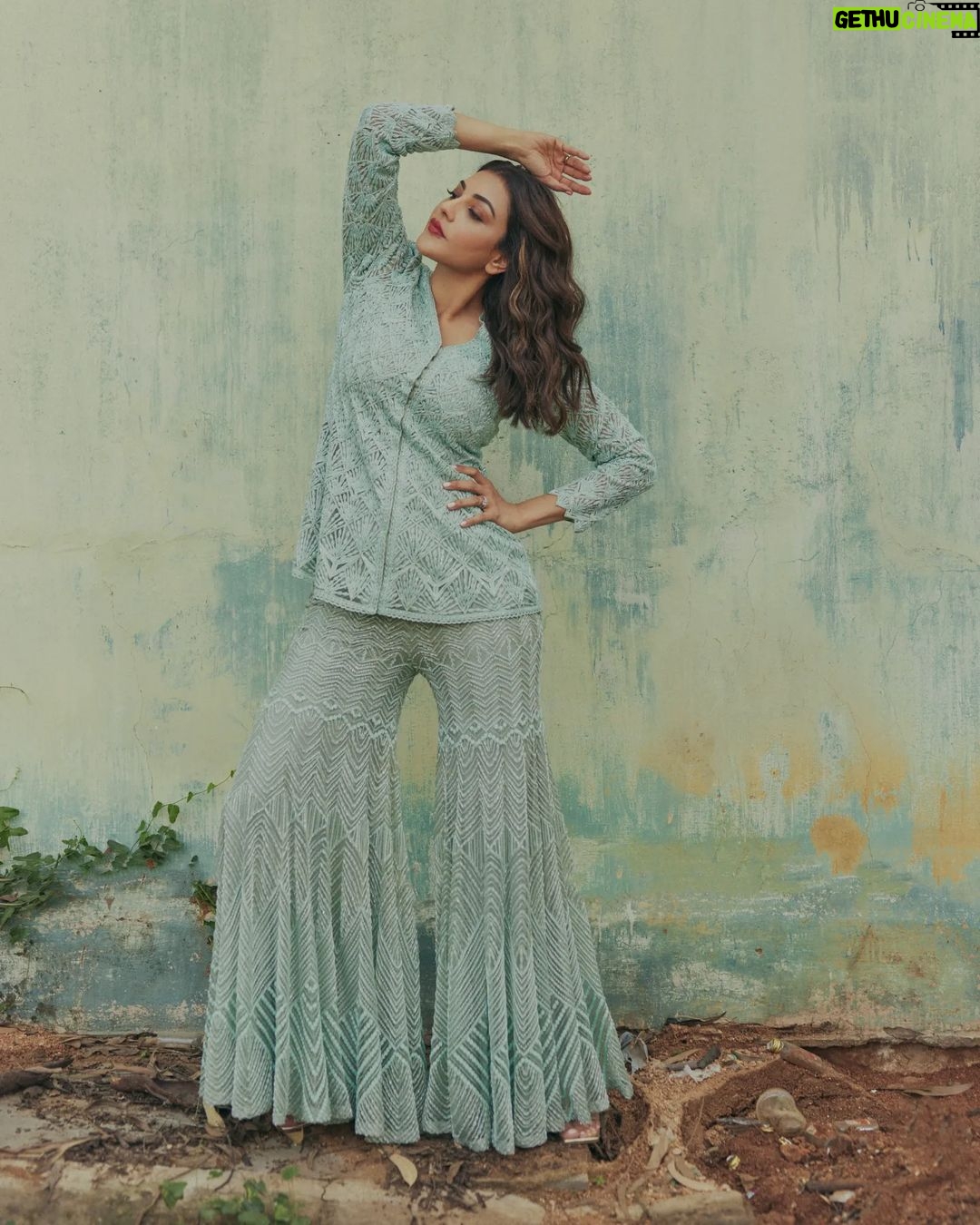 Kajal Aggarwal Instagram - Aqua Green for the win 🌿✨️