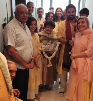 Kajal Aggarwal Instagram - So many emotions while I share this with you ❤️ Had our Grah Pravesh puja earlier this week for our holy abode, a labour of love that is now our home! Feeling so blessed and our hearts are filled with immense gratitude ✨✨🙏🏻 
@kitchlug @neil_kitchlu