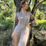 Kalki Koechlin Instagram - In my mother’s garden… #sustainablefashion #wearwhatyoucareabout Kurta @grassrootbyanitadongre Kolhapuris @sandalwali_ Mention @elevate_promotions