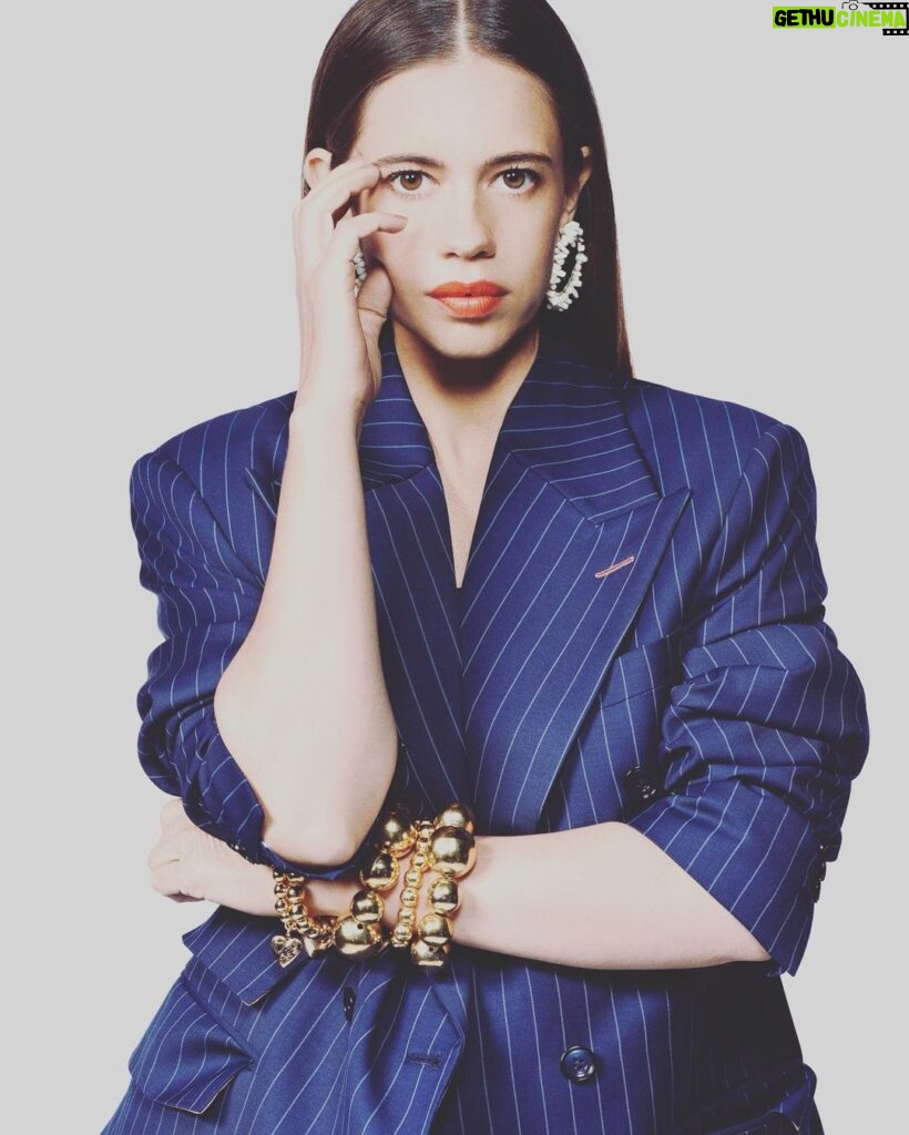Kalki Koechlin Instagram - Blazer for @largeshortfilms Outfit - @tweed.and.twine Earrings - @simranchhabrajewels Shoes - @aands_official HMU - @angelinajoseph Styling - @who_wore_what_when Photography - @mayurnarangikar