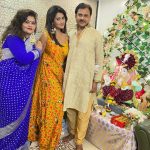 Kanchi Singh Instagram - Positivity and love! #GanpatiBappa #BappaIsBack . . Styled by:- @yashasvisingh19 Wearing:- @labelyogitakadam