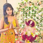 Kanchi Singh Instagram - Positivity and love! #GanpatiBappa #BappaIsBack . . Styled by:- @yashasvisingh19 Wearing:- @labelyogitakadam