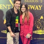 Karan Sharma Instagram – A night to remember – Best wishes to @talentrunwayfashionshow @abhi1_15 .. glad we met again 😃❤️@vividhakirti .. c ya soon !
