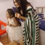 Karishma Sawant Instagram - ✌️ Matashree 🤍🤍 #babyhera #heramishra #reelsinstagram #motherdaughter #roohi #rooh #arohi #yrkkh #yehrishtakyakehlatahai