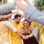 Karthika Nair Instagram – Karthika & Rohit -“Two hearts,one shore”  @karthika_nair9 💓 @iromenon 

Decor.- @maritusweddings
Venue – @udaysamudrakovalam 

  #happlyeverafter #twohearts #danceinorange #elegantcouples #joyfullmoments #shadisaga #weddinglehenga #actress. Uday Samudra Leisure Beach Hotel
