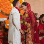 Karthika Nair Instagram - No words to express this magical week that was our wedding... Immensely grateful for all the love being showered upon us from all across the globe💗 Forever blessed✨️✨️✨️ #RohitchedKat @udaypalace @maritusweddings @nadorafilms