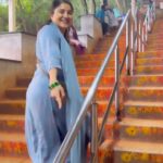 Karunya Ram Instagram - Belive in God completely🙏🏻 This is the 4th time I'm climbing sacred Tirupati hills…it consists of a Total 3650 steps which makes a distance of 12Kms …just wanted to share this with you all.. may Lord venkateshwara bless you all.. 🩵🫶🏼🧿 : : #karunyaram #milkybeautykarunyaram #thirupati #govinda #thirumala #steps #hills #viral #trending Tirupathi Venkateshwara Temple