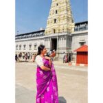 Karunya Ram Instagram - Divine mood feel the spirituality vibes belive in yourself 🙏🏻 💜🤍 : : : #karunyaram #milkybeautykarunyaram Adichunchanagiri Temple