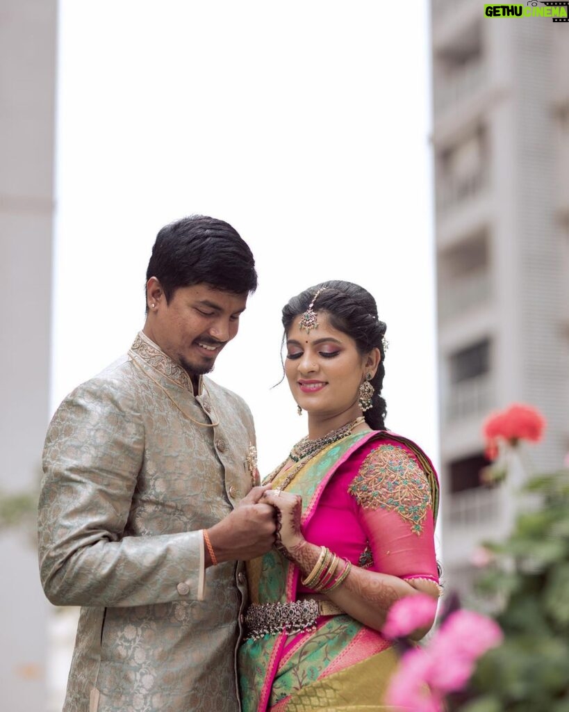 Kavitha Gowda Instagram - Engagements are pretty momentous occasions. It’s the start of a new chapter in your life, and it’s full of promise and possibilities. Of course, once the question has been popped, the first thing you’ll want to do is share (or shout!) your new status from the rooftops. We from CK Studios help you in ways to make your shout out look petty amazing. @monisha.7 & Shobith