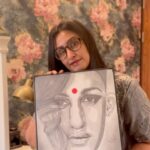 Kavitha Nair Instagram - It’s been five or more years @sibupaul86 has been drawing me.. a few months back he sent me a few very interesting takes on my pictures :) Dear Sibu , these frames will soon find a place on my wall.. 🙏🏽 😊 #artist #muse