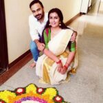 Kavitha Nair Instagram - കുറേ വർഷങ്ങൾക്കു മുന്നേ ഒരു ഉത്രാടത്തിനായിരുന്നു വിവാഹം :) #partner