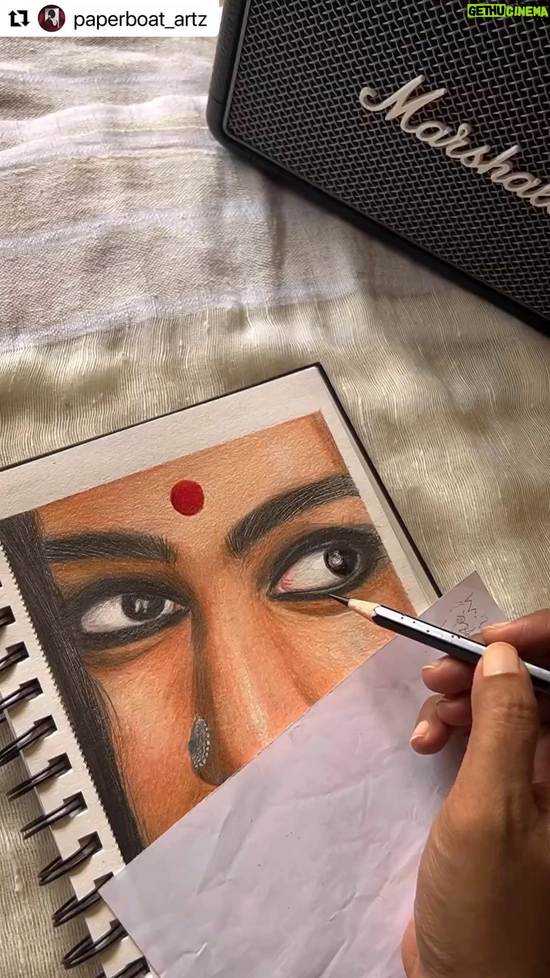 Kavitha Nair Instagram - @paperboat_artz ♥️🙏🏽