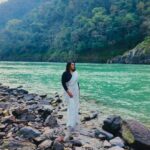 Kavitha Nair Instagram – By the Ganges 🩶 Summit by the Ganges Beach Resort & Spa, Rishikesh