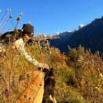 Kavitha Nair Instagram - A lady and two mountain dogs , happy and silly ♥️ Gorson Bugyal