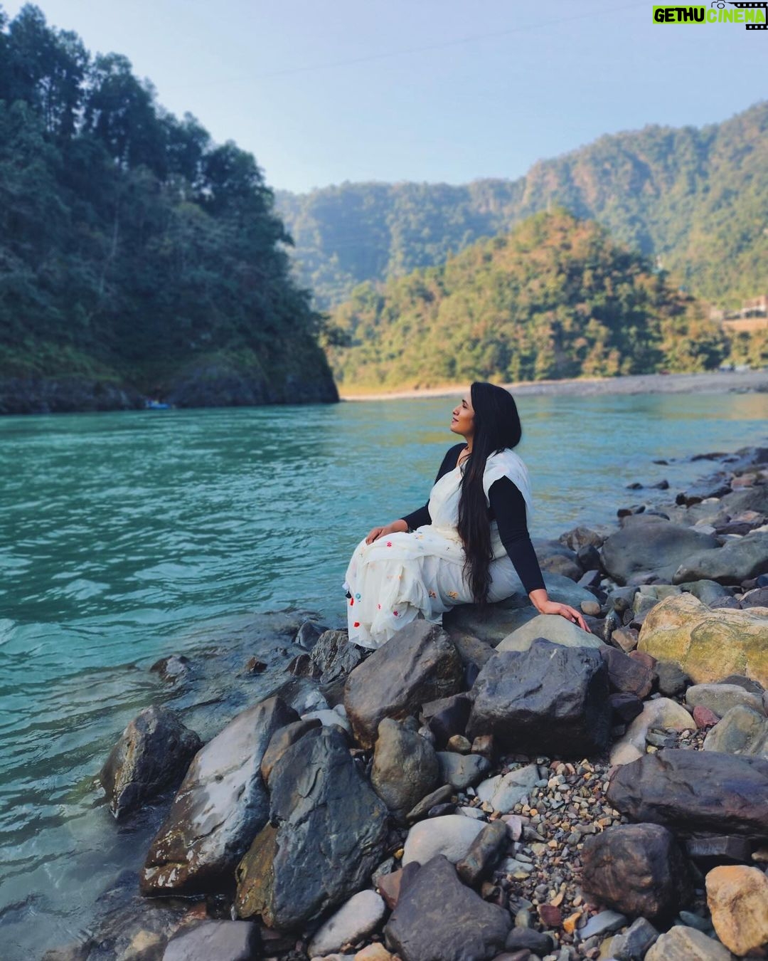 Kavitha Nair Instagram - By the Ganges 🩶 Summit by the Ganges Beach Resort & Spa, Rishikesh
