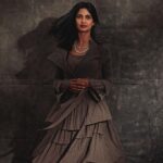 Keerthi Pandian Instagram - #Kannagi Promotions 🩶 Styling: @_ragambigaa_ Photography: @arungnanavel Outfit: Sapan More from @amethystchennai Makeup: @sofdoesmakeup_ from @thebridesbar Hair: @mani_stylist_ Jewellery: The Amethyst Room @chamierschennai Footwear: @taaramitraofficial