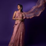 Keerthi Pandian Instagram - 🌸 Styling: @_ragambigaa_ Photography: @palaniappansubramanyam Outfit: @bykaveri Makeup: @sofdoesmakeup_ from @thebridesbar Hair: @artistrybyhari Earrings: @deepagurnani from @chamierschennai Footwear: @bykaveri Location: @basementstudios.ans