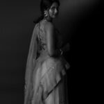 Keerthi Pandian Instagram - 🌸 Styling: @_ragambigaa_ Photography: @palaniappansubramanyam Outfit: @bykaveri Makeup: @sofdoesmakeup_ from @thebridesbar Hair: @artistrybyhari Earrings: @deepagurnani from @chamierschennai Footwear: @bykaveri Location: @basementstudios.ans