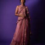 Keerthi Pandian Instagram - 🌸 Styling: @_ragambigaa_ Photography: @palaniappansubramanyam Outfit: @bykaveri Makeup: @sofdoesmakeup_ from @thebridesbar Hair: @artistrybyhari Earrings: @deepagurnani from @chamierschennai Footwear: @bykaveri Location: @basementstudios.ans