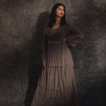 Keerthi Pandian Instagram - #Kannagi Promotions 🩶 Styling: @_ragambigaa_ Photography: @arungnanavel Outfit: Sapan More from @amethystchennai Makeup: @sofdoesmakeup_ from @thebridesbar Hair: @mani_stylist_ Jewellery: The Amethyst Room @chamierschennai Footwear: @taaramitraofficial
