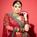 Kenisha Awasthi Instagram - Stills from a recent shoot for the Bridal wear collection of @paaneri_dadar Makeup - @makeover_rituu Hair -@sunitahairstylist