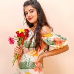 Ketaki Kulkarni Instagram - Feeling Flower-ful! 🌸✨🥀 Wearing @15buttons MUA & hair @glamorous_vanshikajain Captured by @the.redframe_ Earrings @purpleblliss Lenses @priya.optics #ketakikulkarni #instagram #photoshoot #floral #flowers