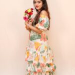 Ketaki Kulkarni Instagram - Feeling Flower-ful! 🌸✨🥀 Wearing @15buttons MUA & hair @glamorous_vanshikajain Captured by @the.redframe_ Earrings @purpleblliss Lenses @priya.optics #ketakikulkarni #instagram #photoshoot #floral #flowers