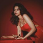 Khushi Kapoor Instagram - Outfit creds🌹: Swimsuit: @ookioh Jewellery: @rafthelabel Pants: @houseofcb Boots: @louboutinworld Styled by @spacemuffin27 Assisted by @jill_lalka Creative by @riidawg Hair by @marcepedrozo Makeup by @sonamdoesmakeup Shot by @sashajairam