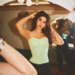 Khushi Kapoor Instagram - Bts💚 Styled by : @mohitrai with @shubhi.kumar @tarangagarwalofficial Assisted by : @muskanduaaa Photographer : @kadamajay Make up : @tanvichemburkar Hair: @souravv_roy_