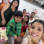 Krishna Mukherjee Instagram - Shubho Ashthami 🙏🏻 Joi Maa Durga 🪬 Styledby: @stylebysugandhasood Outfits: @prachithelabel Outfits sourced by: @sanikatulsian