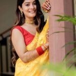 Krishna Mukherjee Instagram - Happy Poila Baisakh 💛 PC- @israniphotography