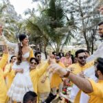 Krishna Mukherjee Instagram - I always dreamed of a fairytale wedding where i can also enjoy.. and not just be the stand & pose for everyone.. 😅 And honestly, this wouldn’t have been possible without the team of @jestbeauevents011 From planning the details to executing.. They understood & executed the project so well. Thank you guys ! . Also, a special thanks to @spilledink.studio for making all the beautiful wedding collaterals that ensured all the guests were hooked for more 🥰