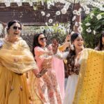 Krishna Mukherjee Instagram - I always dreamed of a fairytale wedding where i can also enjoy.. and not just be the stand & pose for everyone.. 😅 And honestly, this wouldn’t have been possible without the team of @jestbeauevents011 From planning the details to executing.. They understood & executed the project so well. Thank you guys ! . Also, a special thanks to @spilledink.studio for making all the beautiful wedding collaterals that ensured all the guests were hooked for more 🥰