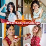 Krishna Mukherjee Instagram - This Diwali, join us in this movement of Passing this ‘Diya of Hope 🪔’- Hope for sustainability through sustainable fashion by @handme.sustainable Take up the #PassTheDiya challenge with your friends, make a fun version of your own & tag us @handme.sustainable & @diapers_and_lipsticks . We will feature the videos on our page and we will honour the best ones with our special Handme Outfit 🥰 Don’t forget to use the hashtag #PassTheDiyaChallenge #HandmeDiya