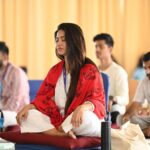 Krishna Mukherjee Instagram – Days of Joy and Happiness ♥️
Had the best time of my life in Aashram in Bengaluru @artofliving 
Really Grateful for this beautiful experience @srisriravishankar . There is so much to learn but the most easiest thing we keep forgetting in our life is to be “HAPPY” And These 3 days were  life changing experience for me. All we have to do is MEDITATE ♥️ There were so many emotions I bottled up inside me but @artofliving helped me to release and let go of all my pain and sorrows. Thank you so much ♥️🙏🏻 Forever Grateful 😃