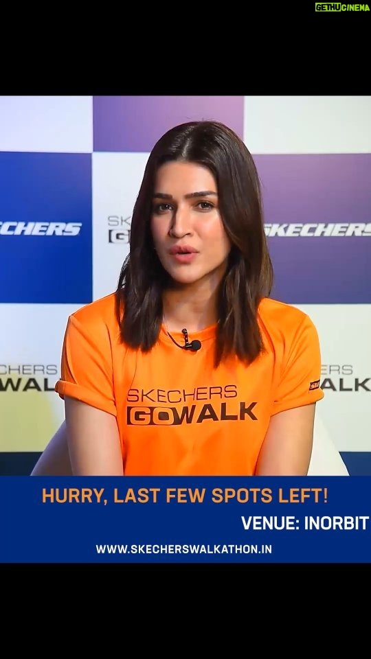 Kriti Sanon Instagram - Join me for a thrilling walk at the Skechers Walkathon! It's almost here, and the buzz is real. But there are only a few spots left, and registrations are closing soon! Don't miss out on this epic event. Register today at www.skecherswalkathon.in. See you at Inorbit Mall, Malad on November 19th! @skechersindia @skechersperformanceindia #GowalkMumbai #skechersindia