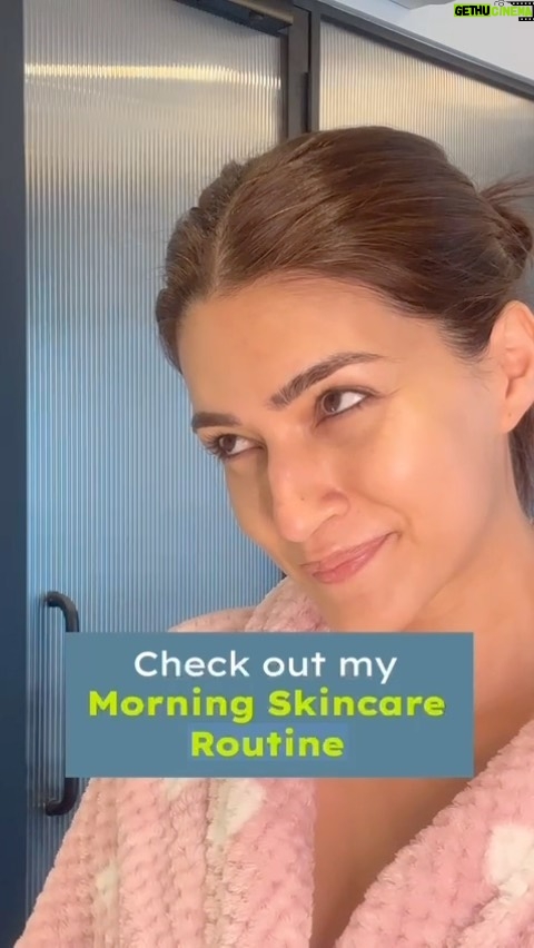 Kriti Sanon Instagram - SkinKare Diaries | Detox - Hydrate - Protect 🫶🏻💋 My current morning skincare routine is out now on my Youtube channel! Ps. I’ve got a little surprise for you at the end, sooo go watch!!!! 🤪💖👀